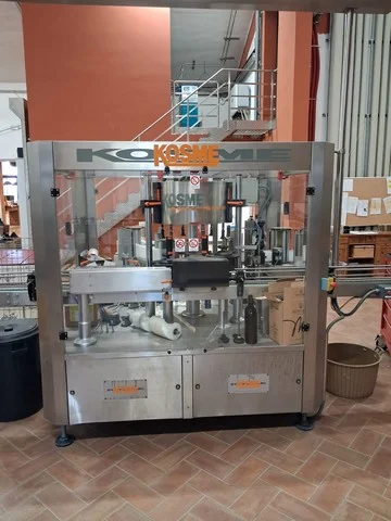 Used Kosme Extra Adhesive labeller – 6-head rotary labelling machine